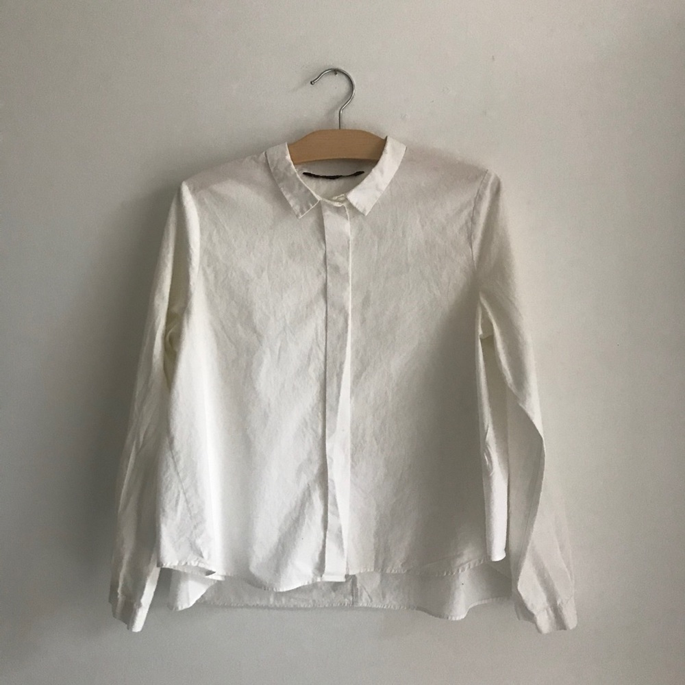 Zara Flowy Button Down